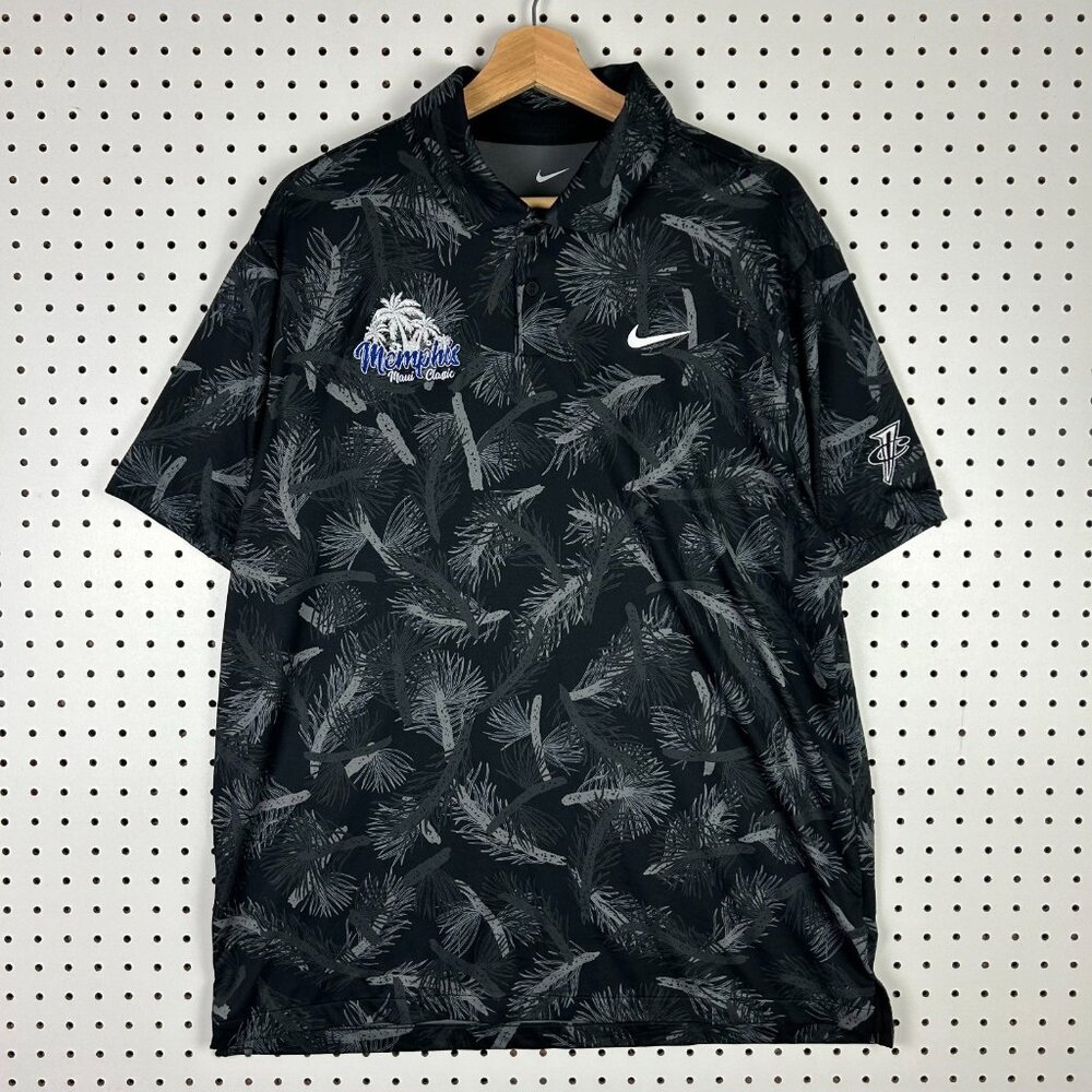 Nike 1 Cent Memphis Tigers Polo Large Maui Floral 24-25 Penny Coach Sideline